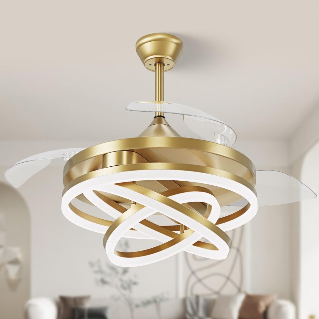retractable ceiling fan
