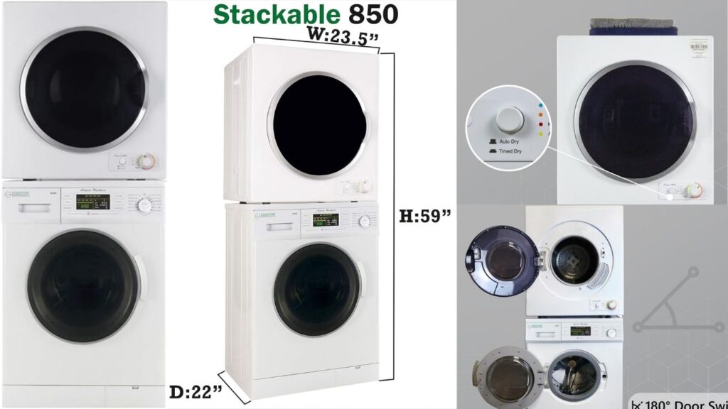 Equator Stackable Washer and Dryer