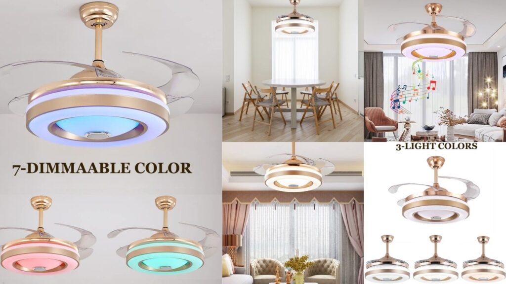 Fandian 42 retractable ceiling fan